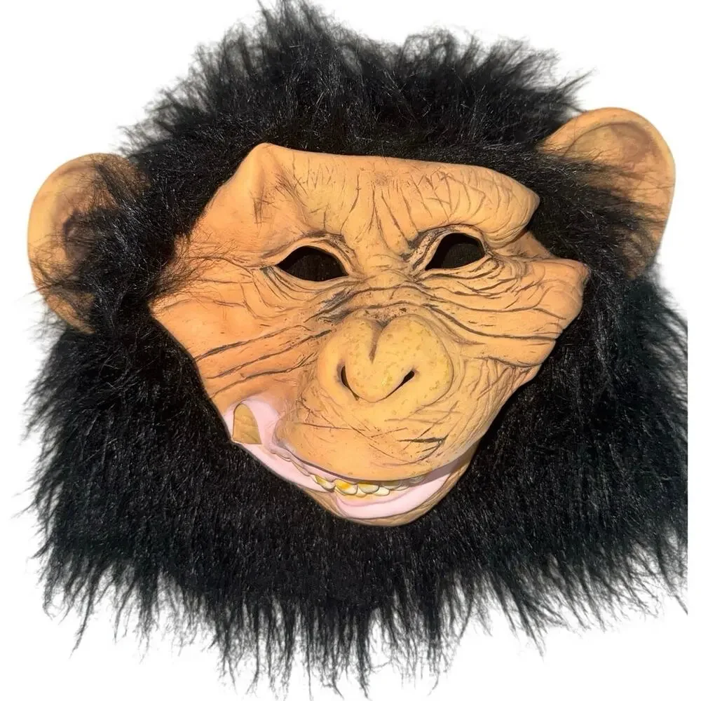 Chimp monkey Gorilla Latex Mask Halloween Handmade Animal Dress up costume